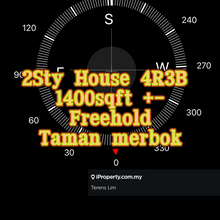 Taman Merbok 2-Storey Freehold, Fully Furnished,  Bukit Baru Melaka