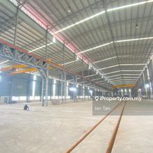 Pasir Gudang Detached Factory w/ Overhead crane & High Power 