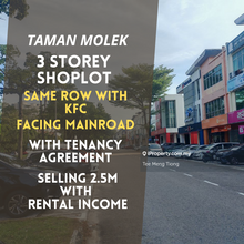 Taman Molek, 3 Storey shoplot, with ROI