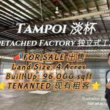 Tampoi Detached Factory For Sale 