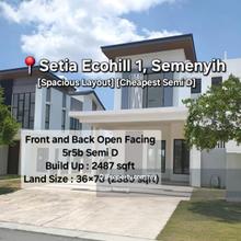 Cheapest 36x80 2 Storey Open Facing Semi D for Sale, Specialist Agent