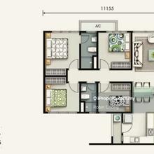 Cheras Maluri MRT LRT M Vertica Residency 4 bedrooms unit for auction