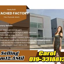 Puncak Alam 3 Storey Detached Factory Perindustrian Alam Jaya Sales