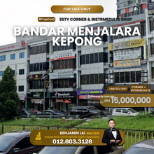 Facing Main Road Corner Bandar Menjalara Shop for Sale