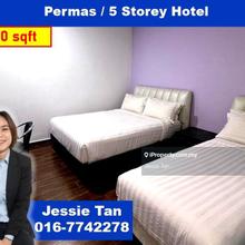 Permas jaya 5 storey hotel building for sale