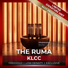 Special released signature units in The Ruma. Attractive pricing