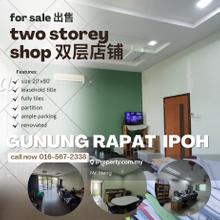 Renovated 2sty shop at Gunung Rapat Ipoh