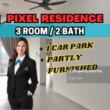 Partly furnished 3 rooms