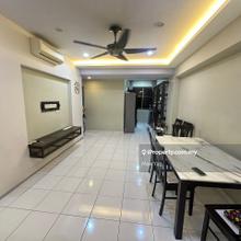 Partially furnished condo for rent
