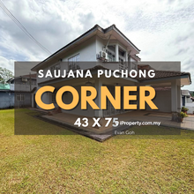 Corner Saujana Puchong Sp10 Double Storey Terrace house 43x75 Big Land