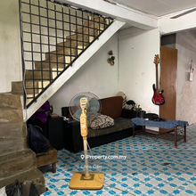 Low cost double storey house for sale in kampung tiram best price .