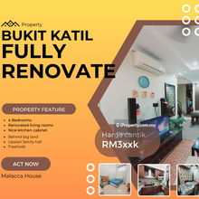 Renovated Big Size 22 x 76 Freehold 2 Sty Teres House Bukit Katil Jaya