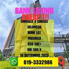 Bank Lelong Freehold Emerald 9 Cheras Selangor
