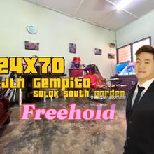 Salak South Garden 24x70 Freehold Single Storey