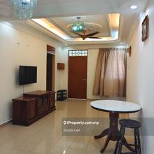 Corner lot partly furnished unit