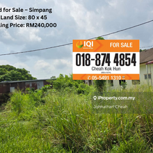 Affordable  Strategic Location Land for Sale at Simpang