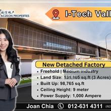 I tech valley, Silc / Gelang Patah 3 acres Medium Industry Factory 