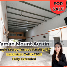 Taman Mount Austin, Single Storey Terrace Factory for Sale