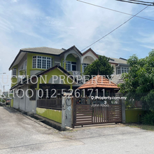 Double storey end lot hs in tmn impian putra,port dickson