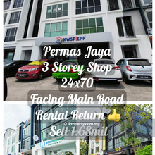 3 Storey Shop Permas Jaya Masai Seri Alam 