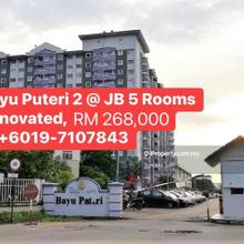 Bayu Puteri 2 Apartment @ Jb Renovated For Sale