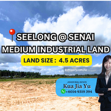 Senai Seelong Beside Mainroad 4.5 acres Medium Industrial Land