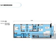 Subang Metropak paisley service residence 4 r3b3cp furnish for Sale. 