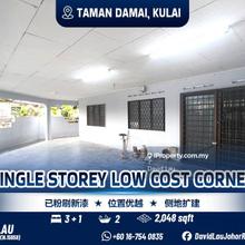 Taman Damai Single Storey Low-Cost Corner for Sale
