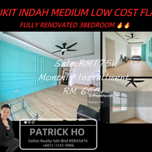 Bukit Indah Medium Cost Flat Fully Renovated Good Condition For Sale 