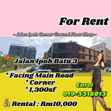 Ground Floor Corner Shop frontage  @Jalan Ipoh Batu 3 