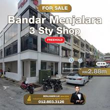 Bandar Menjalara 3 Sty Shop For Sale