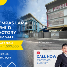 Kempas Lama Johor Bahru Semi-D Factory for Sale