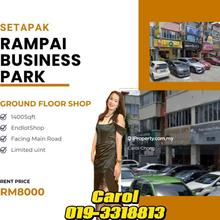 Setapak Rampai Business Park shop @Taman Sri Rampai For Rent 