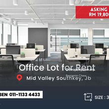 Fully Furnish Office Unit for Rent @ Mid Valley, Southkey
