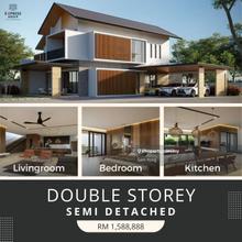 Brand New Double Storey Semi-Detached at Srawberry Park, Luak Miri