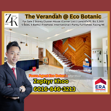 The Verandah @ Eco Botanic 2 Storey Cluster House Corner Lot For Sale