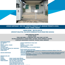 Auction Bandar Permata Lunas !! Below Market Price!