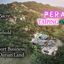 Taiping Perak Freehold 61.5acre Resort Business & Durian Farm 
