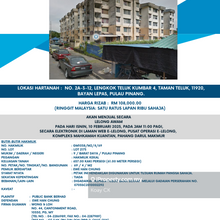 Auction Taman Teluk !! Below Market Price!