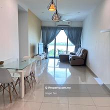 Lake View Good Condition Fully Furnished Skyvilla D'Island for Rent