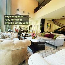 Full furnished, 2sty bungalow, with big garden, move in condition