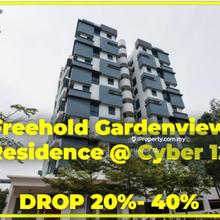 Belowmarket 250k Freehold Gardenview Residence @ Cyber 12, Cyberjaya