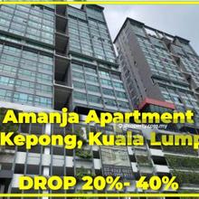 Belowmarket 342k Freehold Block Baris @ Amanja, Kepong, Kuala Lumpur
