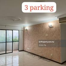 Corner unit Idaman Putera Condominum, facing Garden, 3rooms 3parking