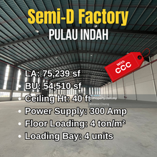 54,510 sf Factory 40ft Height 4 Loading Bays with Ccc Sprinkle System
