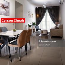 Zen 6 with balcony 3 rooms fully furnished 2 carparks for rent