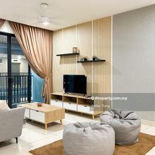 Aratre 3r2b fully furnished w/id design 5mins walk to lrt ara & mall