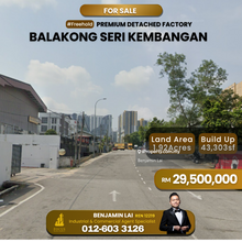 Kampung Baru Balakong Detached Factory For Sale 