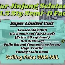 High Traffic  Bandar Jinjang Selatan  1.5 sty Semi D Factory
