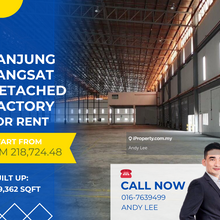 Tanjung Langsat Pasir Gudang Detached Factory for Rent